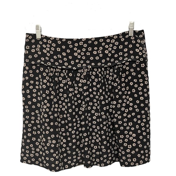 Madewell Black Floral Skyline in Stencil Blossom Silk Skirt - Picture 3 of 8